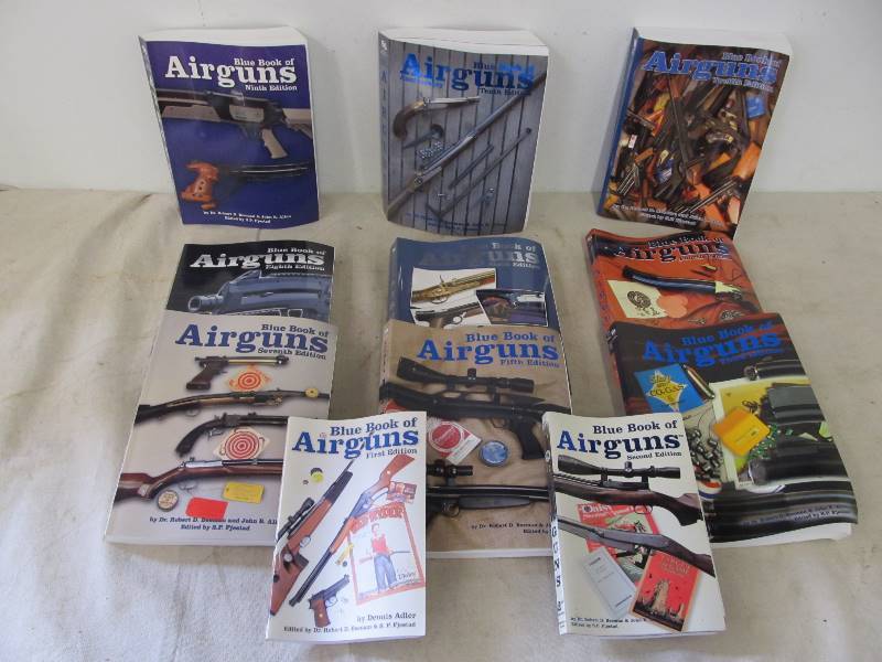 lot 23 image: Large Group of BLUE BOOK OF AIRGUNS Price Guides