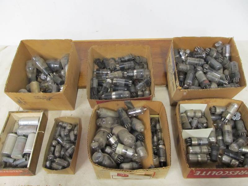 lot 53 image: Large Lot of OLD Vintage Radio Tubes