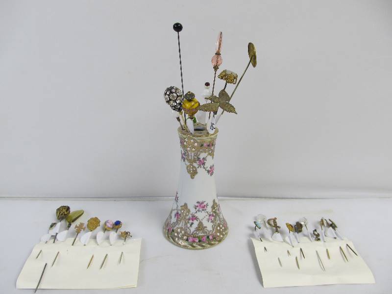 lot 72 image: Great Collection of Antique Stick Pins 