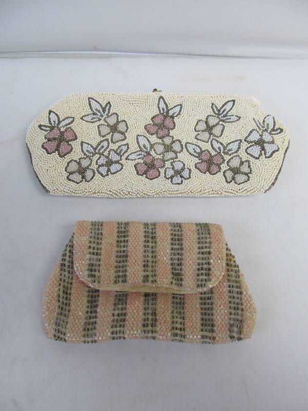 lot 82 image: Vintage Beaded Mesh ClutchesPurses Bags By Josef