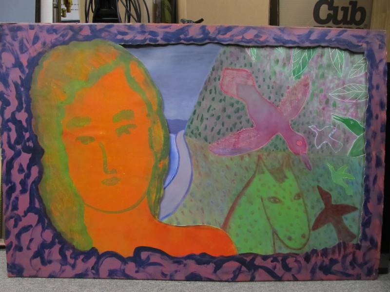 lot 90 image: Large Original ARNE NYEN Monotype Artwork
