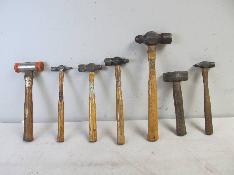 lot 92 image: Lot of VintageAntique Hammers