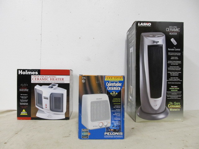 lot 120 image: 3 BRAND NEW Heaters