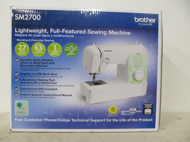 lot 121 image: Brand New BROTHER SM-2700 Sewing Machine