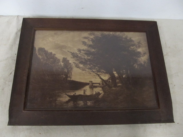 lot 172 image: Antique JEAN-BAPTISTE-CAMILLE COROT Framed Print
