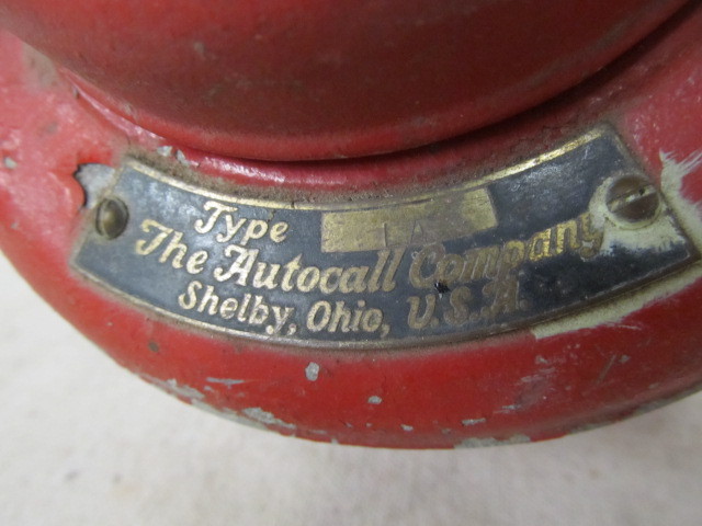 lot 196 image: Old Industrial AUTOCALL Company Fire Alarm
