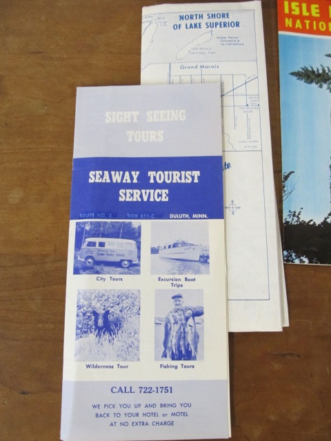 lot 200 image: Lot of Vintage DULUTH Maps Brochures etc.