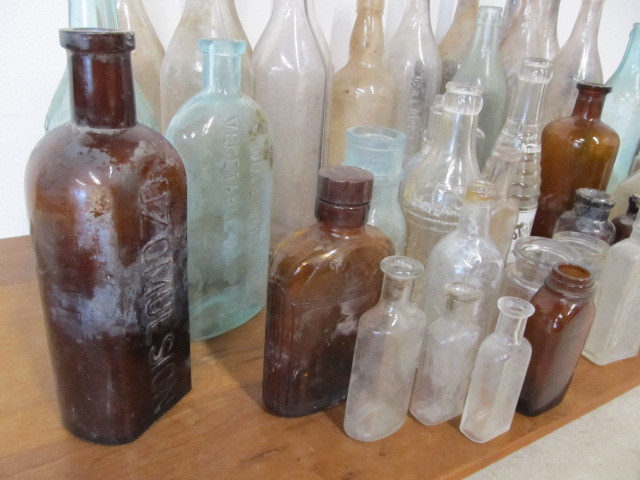 lot 201 image: Large Lot of Antique Bottles