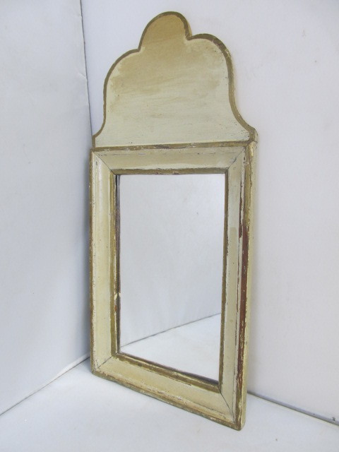 lot 146 image: Early Antique 19th Century Painted Wood Mirror
