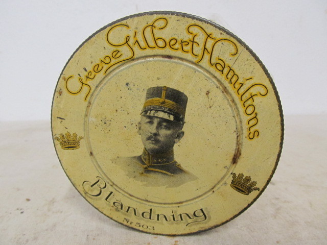 lot 149 image: Rare Antique Swedish Smoking Tobacco Advertising Jar