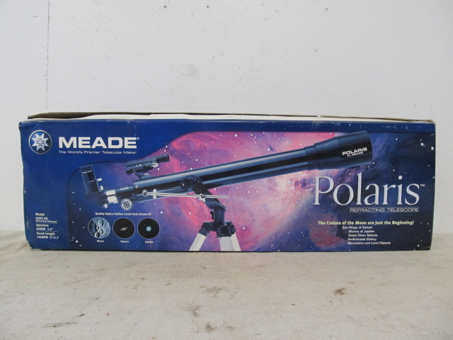 lot 155 image: Brand New MEADE Polaris Refracting Telescope