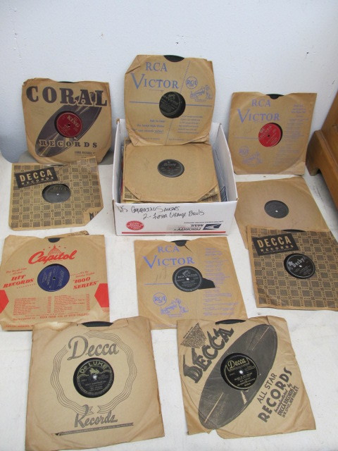 lot 223 image: Lot of 50 Vintage 78 RECORDS