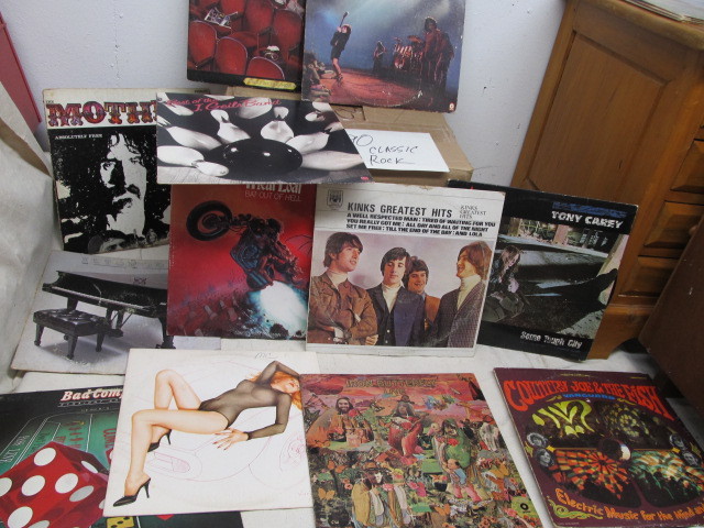 lot 224 image: Lot of 90 Classic Rock Vinyl Records