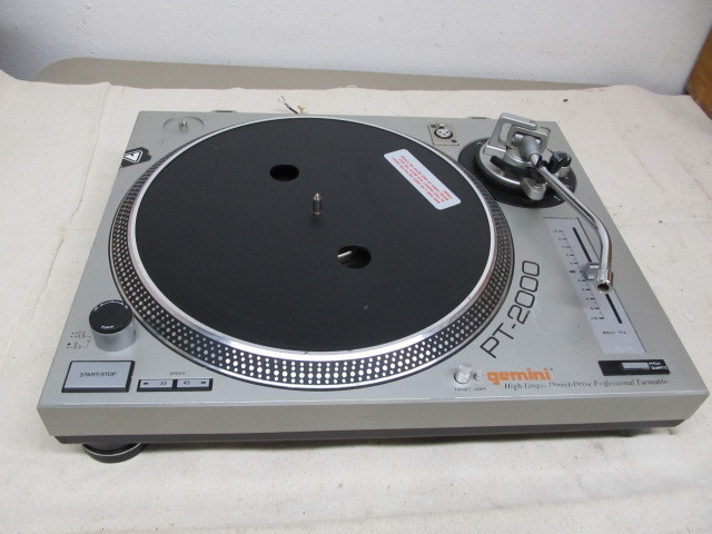 lot 225 image: Gemini PT-2000 High Torque Professional Turntable