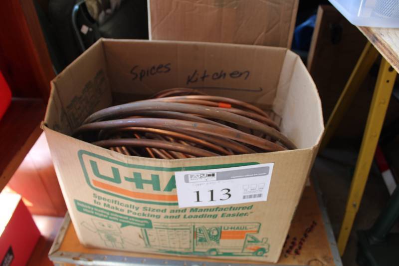 lot 113 image: Copper Pipe, Tubing