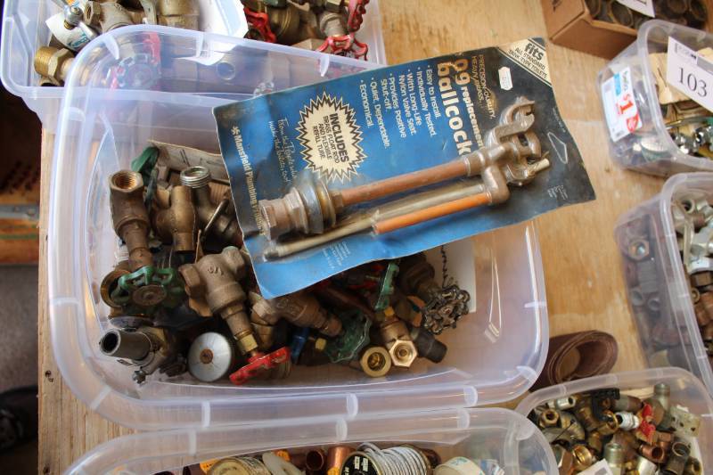 lot 105 image: Water Shut-off Valves, Ballcock Replacement Kit