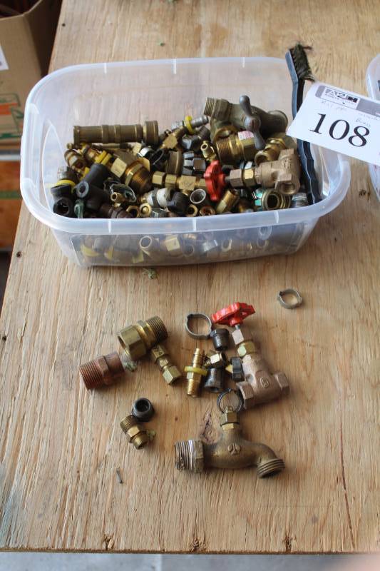 lot 108 image: Pipe Connectors, Adapters, Valves