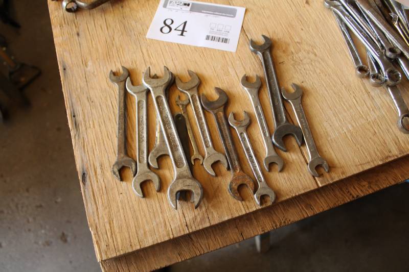 lot 84 image: Open End Wrenches
