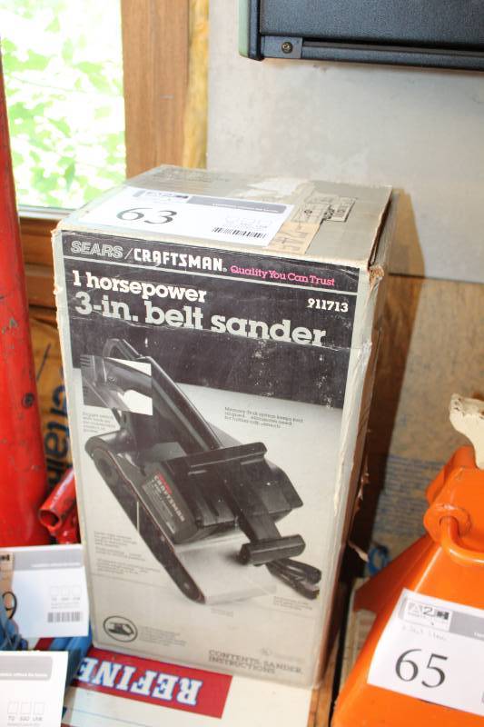 Sears Craftsman 1 hp 3in. Belt Sander St Peter Woodworking and Plumbing Surplus K BID