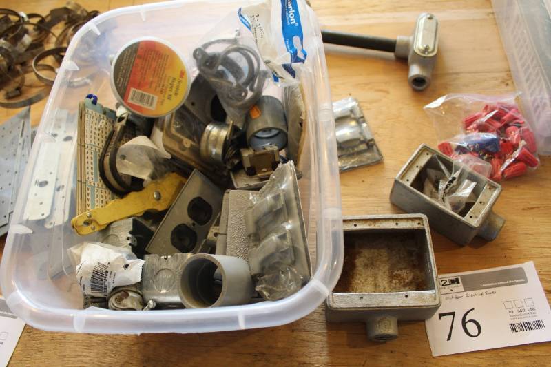 lot 76 image: Outdoor Electrical Boxes, Supplies