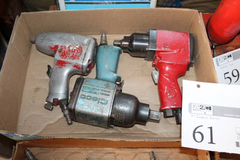 lot 61 image: Lot of (3) Air Impact Wrenches