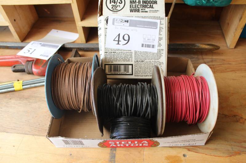 lot 49 image: Romex NM-B Indoor Electrical Wire, Anaconda 12GA,  14GA