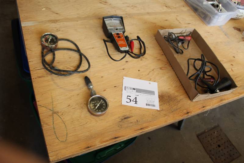 lot 54 image: Timing Light, Tach Dwell Points Tester, Compression Tester