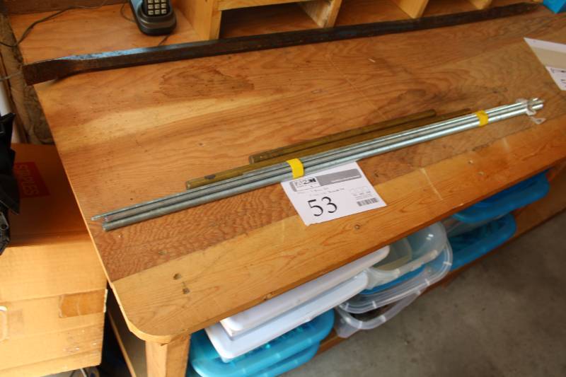 lot 53 image: Lot of (7) Threaded Rods