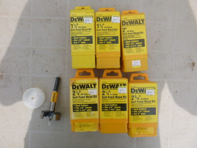 lot 37 image: 6 NEW DeWalt Self-Feed Wood Bits