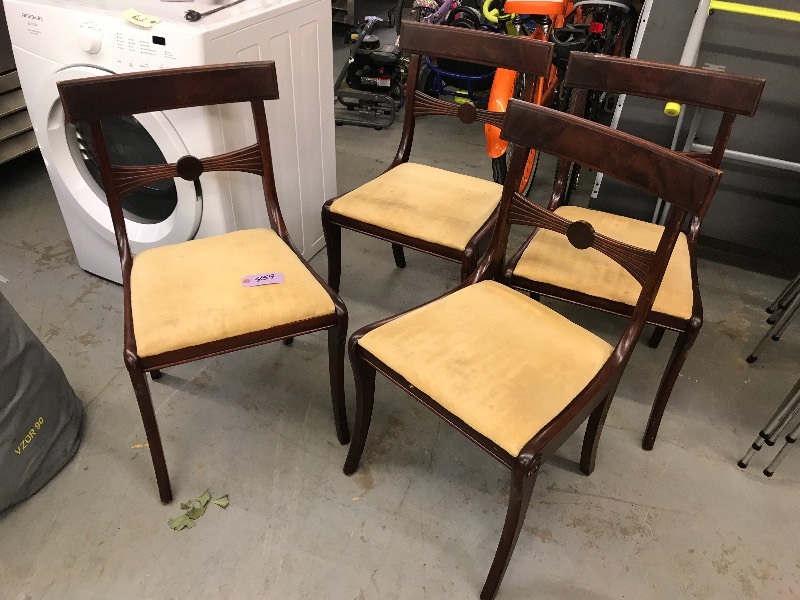 lot 459 image: DINING CHAIRS