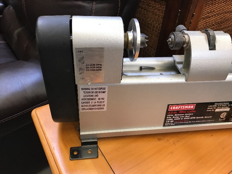 lot 471 image: CRAFTSMAN MINI-LATHE