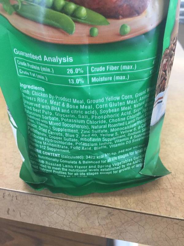 NEW Lot of 4 bags of Cesar Slow Roasted Lamb Flavor With Spring Vegetables Garnish Dry Small Breed Dog Food 5 Pounds
