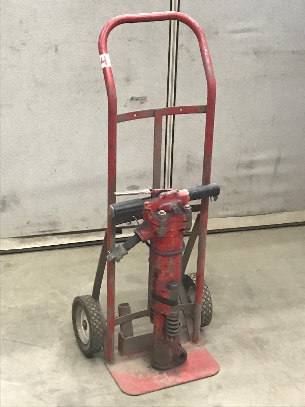 lot 4 image: Commercial 60# Jackhammer With Cart...