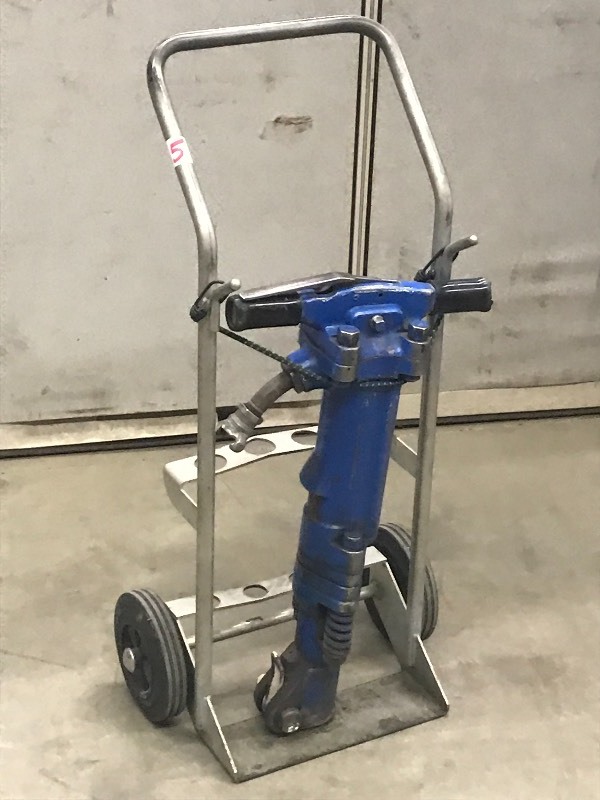lot 5 image: Commercial 90# Jackhammer With Cart...
