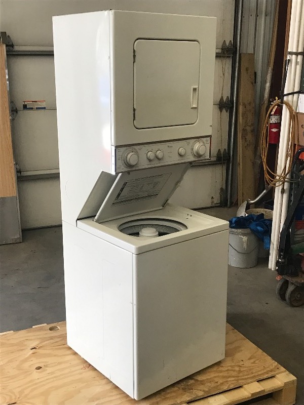 lot 36 image: 230Volt Electric Stacked Washer  D...
