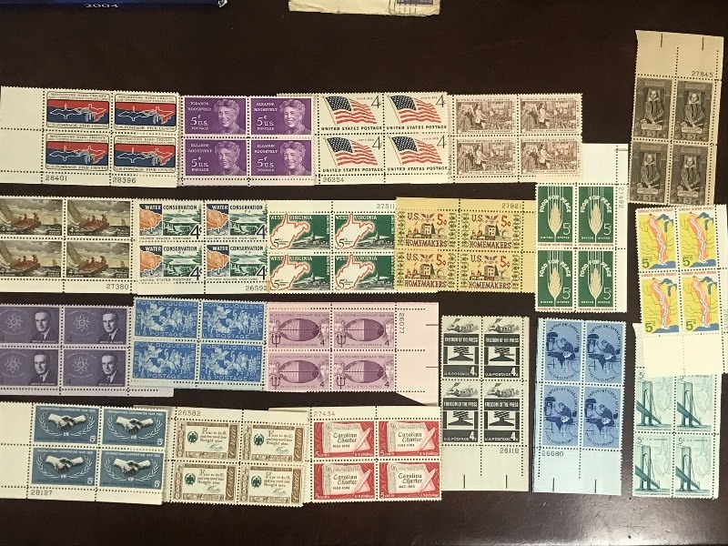 (20) Different Mint US Stamp Plate Blocks