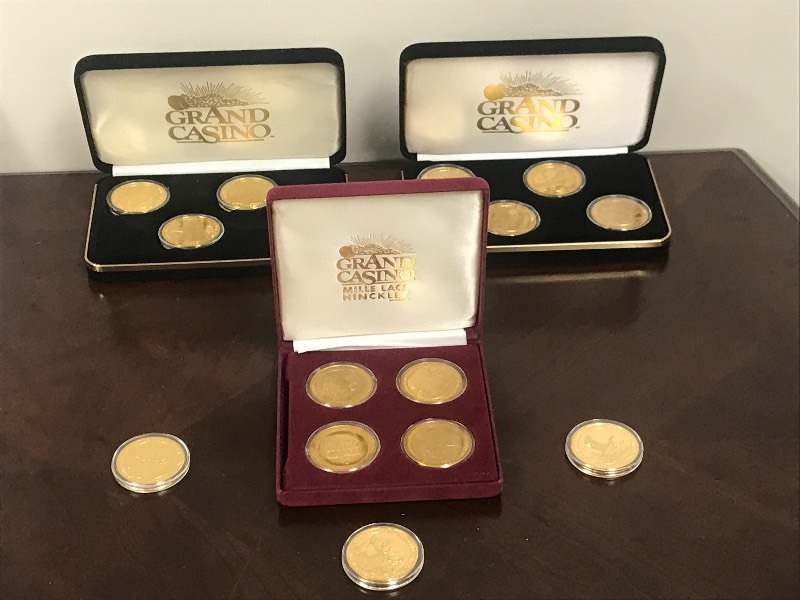 (3) Grand Casino Collectors Coin Sets