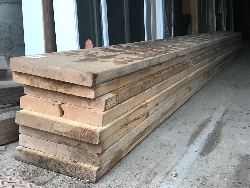 lot 5 image: Lot Of (8) 2x12x16ft Lumber Plank...