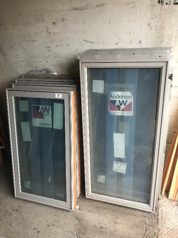 lot 7 image: (7) Anderson Windows (4) 28x48 C...