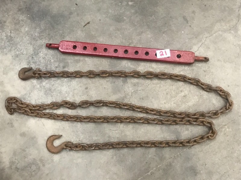 lot 21 image: (1) 38 Logging Chain & (1) Catego...