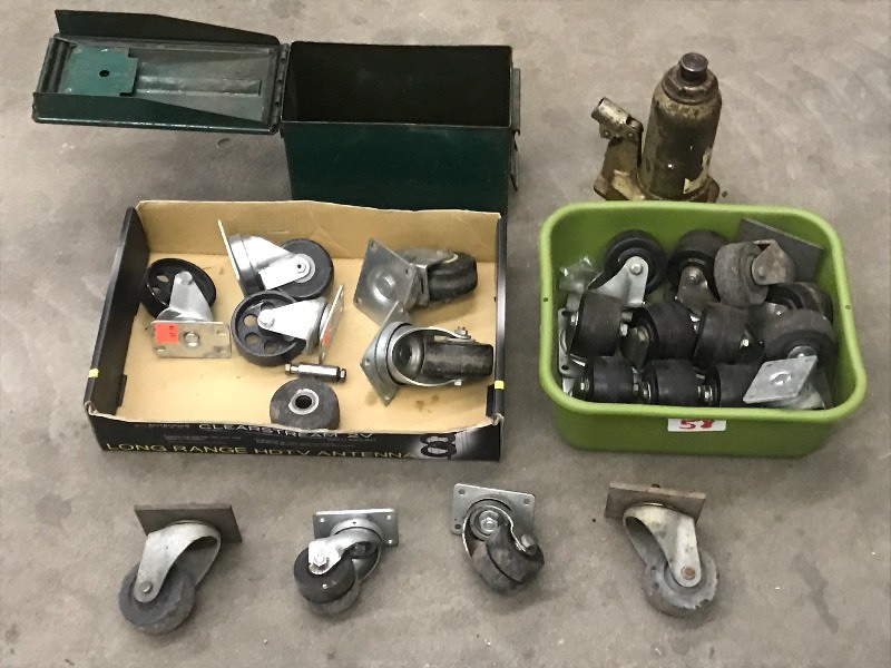 lot 58 image: (2) Boxes Of Assorted Caster Wheels...