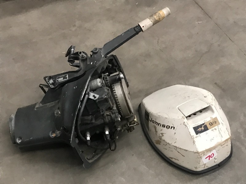 lot 70 image: Johnson 9.5HP Outboard Motor, Has S...