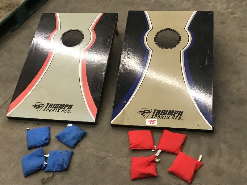 lot 75 image: Triumph Sports Bean Bag Toss Board ...