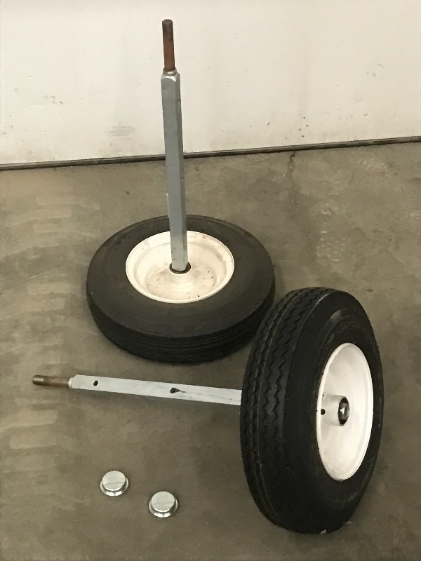 lot 74 image: (2) 4.808 Four Ply Tires With Axle...