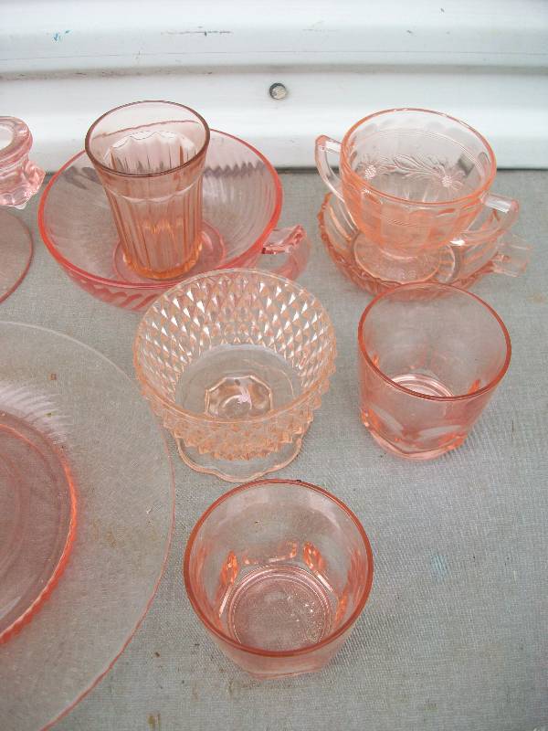 Pink Depression Glassware