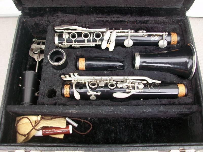 Clarinet, Drum Sticks & Music Stand