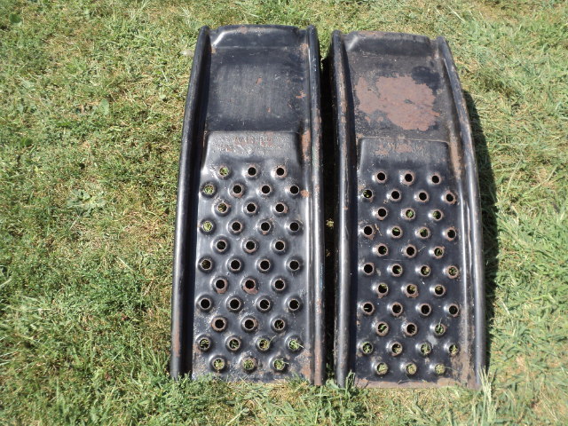 lot 10 image: pair of metal car ramps...