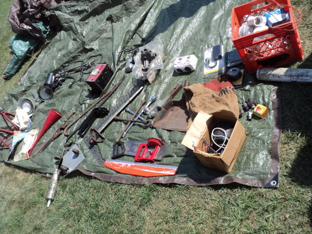 lot 37 image: tote of miscellaneous tools - see a...