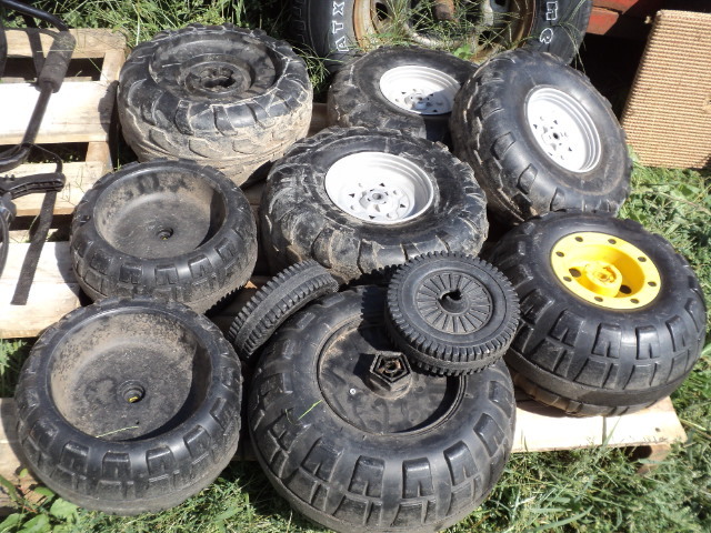 lot 51 image: plastic replacement wheels...