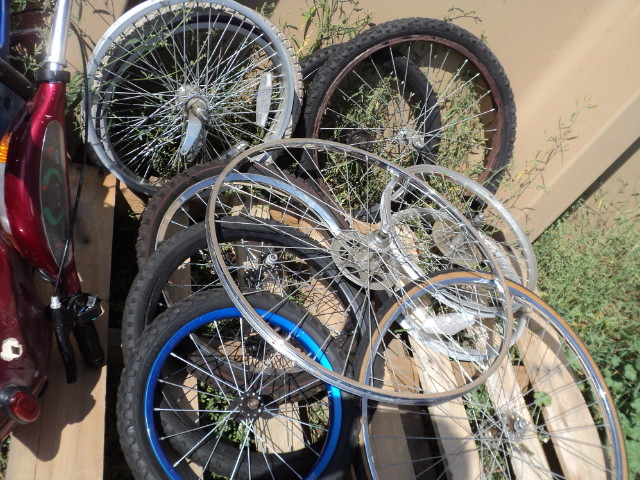 lot 53 image: bike rims...